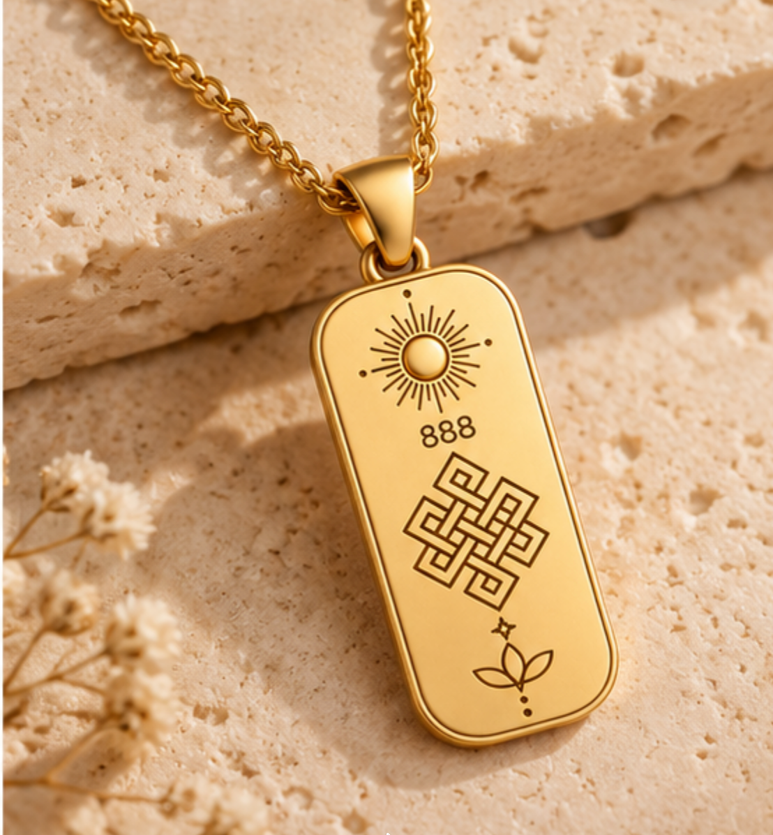 SOLARIS888 GRANDMASTER PENDANT | Quantum Wealth & Fame | Made in Silver with Golden finish.
